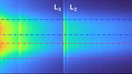 Investigation of orbital and spin moments, with atomic resolution, using momentum-resolved EELS
