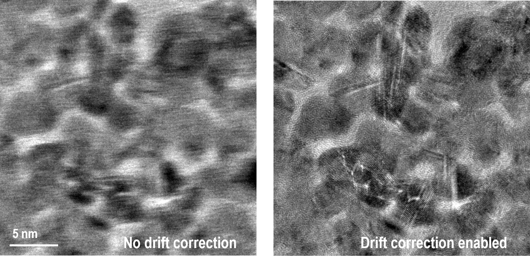 Live drift correction during imaging acquisition