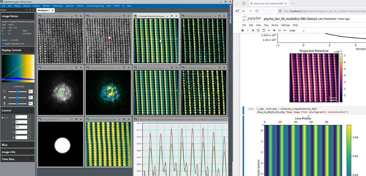 Powerful Python Processing in DigitalMicrograph