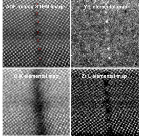 EELS analysis of metal segregation across grain boundary in Yttria-stabilized Zirconia (YSZ) – investigating oxygen vacancies