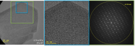 Low dose imaging of a beam-sensitive Zeolite sample