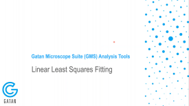 GMS 3.4 Analysis Tools: Linear Least Squares Fitting