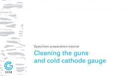 Cleaning the guns and cold cathode gauge