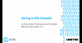 In-situ data processing with GMS 3.4: Saving in-situ datasets