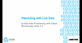 In-situ data processing with GMS 3.4: Live processing with in-situ datasets
