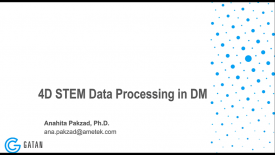 NUANCE Workshop on 4D STEM: Data Processing in DM