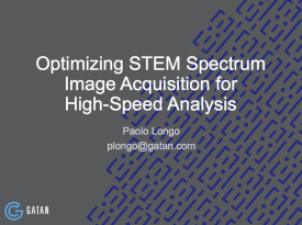 Optimizing STEM spectrum image acquisition for high speed analysis