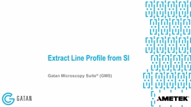 Extract line profile from spectrum image