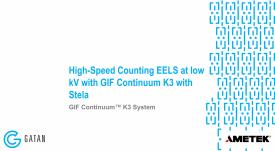 High-Speed Counting EELS at low kV with GIF Continuum K3 with Stela