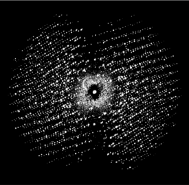 Reciprocal space reconstructed from continuous diffraction tomography data