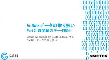 GMS 3.4におけるIn-Situデータの取り扱い：In-Situデータの取り扱い、Part 2-時間軸のデータ縮小