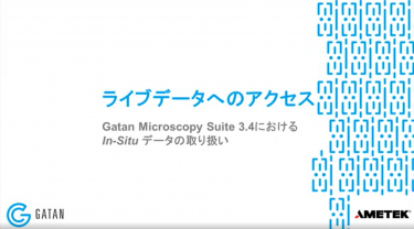 GMS 3.4におけるIn-Situデータの取り扱い：In-Situデータセットのライブ処理