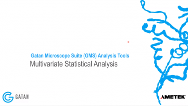 GMS 3 Analysis Tools: Multivariate Statistical Analysis