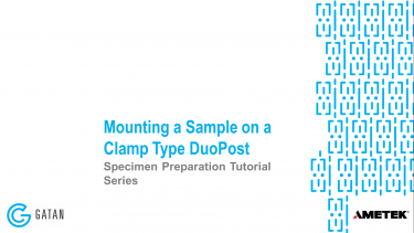 Mounting a Sample on a DuoPost