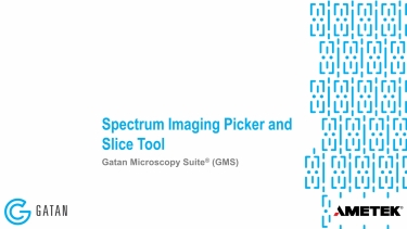 Spectrum Imaging Picker and Slice Tool